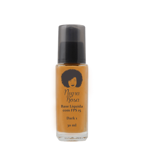 Base Negra Rosa Com FPS 15 - Dark 1 30ml