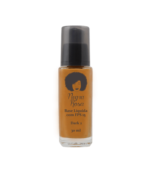 Base Negra Rosa Com FPS 15 - Dark 2 30ml