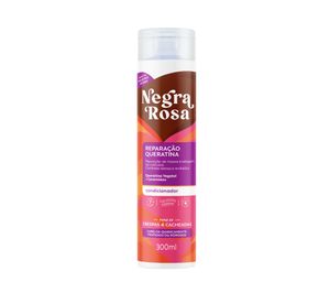 Condicionador Reparação Queratina Negra Rosa 300ml