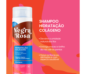 Shampoo Hidratação Colágeno Negra Rosa 300ml