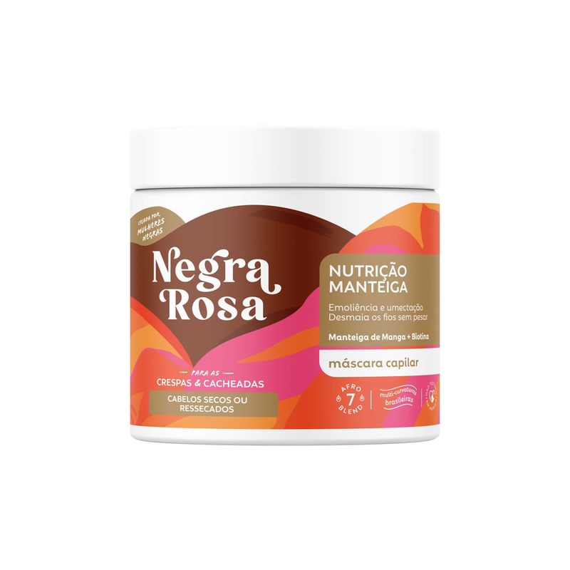 Máscara Capilar Nutrição Manteiga Negra Rosa 500g