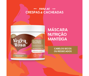 Máscara Capilar Nutrição Manteiga Negra Rosa 500g