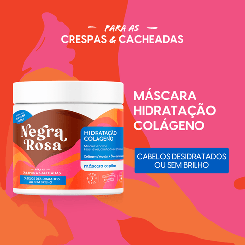 Máscara Capilar Hidratação Colágeno Negra Rosa 500G
