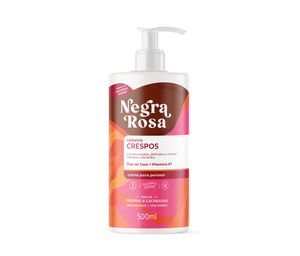 Creme Para Pentear Cabelos Crespos Negra Rosa 500ml