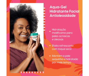 Aqua Gel Hidratante Facial Negra Rosa 100g