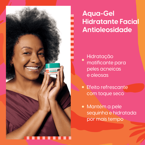 Aqua Gel Hidratante Facial Negra Rosa 100g