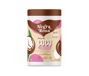 Creme Capilar 2 em 1 Óleo de Coco e Ceramidas Negra Rosa 1kg