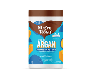 Creme Capilar 2 em 1 Óleo de Argan e Proteína do Trigo Negra Rosa 1kg