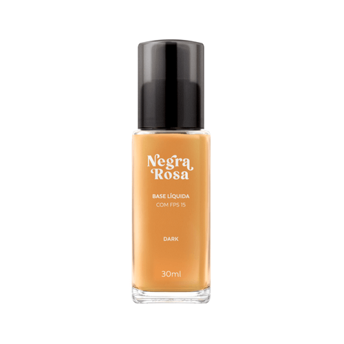 Base Negra Rosa Com FPS 15 - Dark 30ml
